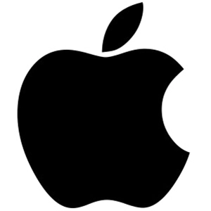 現代Apple黑色蘋果logo設計